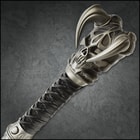 Full image of the Black Vorthelok Forged Sword Cane in the shaft.