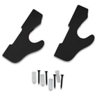 A veiw of the sword wall mount and its hardware