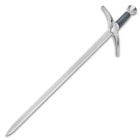 A view of the full length of the sword's blade