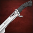 Honshu Spartan Sword And Sheath - D2 Tool Steel Blade, Grippy TPR Handle, Stainless Steel Guard - Length 23”