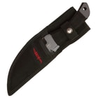 Gil Hibben Black Triple Pro Throwing Knife Set With Nylon Sheath - Solid Piece Stainless Steel, Black Oxide Coated - 8 1/2" Length