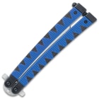 The butterfly knife in a closed position