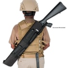 M48 OPS MOLLE Compatible Tactical Shotgun Scabbard - Black