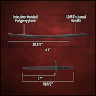 Details and features of the Training Katana and Training Dagger included in the Eastern Martial Arts Set.