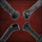 Close up image of the handles and pommels of the Honshu 3PCS Sword and Dagger Training Set included in the Master At Arms Bundle.