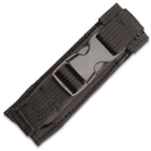 Mini Ghost Series Black Double Edge OTF Knife - Stainless Steel Blade, Metal Alloy Handle, Pocket Clip - Length 7”