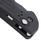 With the push of a button to deploy the automatic opening mechanism, the blade can be deployed lightning fast