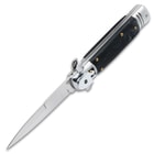 A open side view of the stiletto
