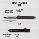 Red and Black Nightpiercer OTF specifications