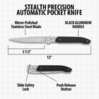 The specs of the automatic pocket knife