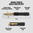 Details and features of OTF Knife.