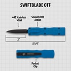 ShadowMaster OTF Knife Blue specifications