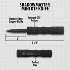 Details and features of the OTF Automatic Knife.