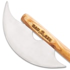 Bad Axe Bat - Stainless Steel Axe Blade, Wooden Baseball Bat Handle, Stainless Steel Pins - Length 33”