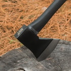 Black Legion Firefighter Long Axe - Extra Thick Solid Steel Axe Head, Rubberized Handle - 28" Length