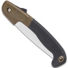 Trailblazer Multi-Purpose Folding Saw - Stainless Steel Blade, TPR And TPU Handle, Safety Release Button - Length 10 1/2”