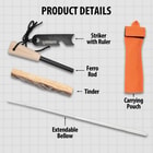 Details and features of Camping Fire Starter Set.