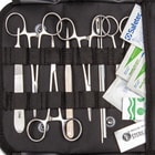 Elite Stainless Steel Surgical Set In Black Pouch - Stainless Steel Tools, Surgical Supplies, MOLLE Compatible