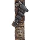 Law Enforcement Tribute Cross with Tactical Belt, Police Shield Accents - Resin Sculpture