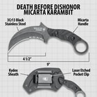 Death Before Dishonor Micarta Karambit