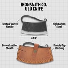 Details and features of the knife.