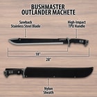 Dimension shot of the machete.