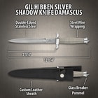 Gil Hibben Silver Shadow Knife Damascus