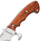 Ridge Runner Woodland Reverie Bowie / Fixed Blade Knife - Stainless Steel, Full Tang - Genuine Zebrawood - Nylon Sheath - Collecting, Field Use, Display and More - 13 1/4"