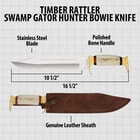 Diagram of knife with measurements and sheath