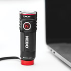 Nebo Torchy Rechargeable Flashlight - 1,000 Lumens, Four Light Modes Plus Turbo, Anodized Aluminum Construction, Magnetic Base