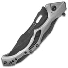 Rampage Tailwind Ball Bearing Pocket Knife - Stainless Steel Blade, Aluminum And Steel Handle, Pocket Clip - 4 3/4” Closed