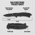 FireStrike Pocket Knife specificiations