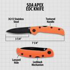 S.O.A. Apex EDC Folding Pocket Knife