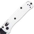 The ultralight White Mini Bugout Pocket Knife is small enough for a mint tin, yet big enough for an adventure