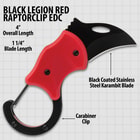 Red RaptorClip EDC specifications