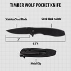 Timber Wolf Assisted Opening Pocket Knife Black specifications
