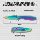 Timber Wolf Assisted Opening Pocket Knife Rainbow specifications