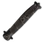 USMC Blackout Combat Stiletto - Assisted Opening Pocket Knife - Officially Licensed 