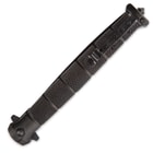 USMC Colossal Blackout Stiletto - Large Assisted Opening Pocket Knife - Officially Licensed 