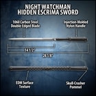 The Night Watchman Escrima Sword in use