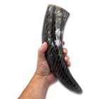 The horn can be used to drink your favorite beverage in