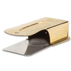 Military Cricket Clicker Clacker - Solid Brass And Steel Construction, Replica, Stamped With U.S. - Dimensions 2 1/4”x 1”x 5/8”
