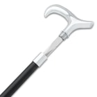 Close up image of the Satin Elegance Sword partially out of the sheath.