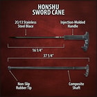 Close view of hand clutched on black handle constructed with fiberglass-reinforced nylon composite showing strong grip
