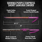 Shinwa Purple Empress Short Samurai Sword