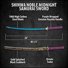 Shinwa Noble Midnight Samurai Sword