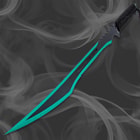 The sword has a sharp 19 1/2” blade with partial serrations and it features cut-outs on the spine and cut-out slots in the blade