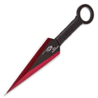 Red Guardian Ninja Sword and Kunai / Throwing Knife Set with Sheath