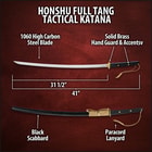 Honshu Full Tang Tactical Katana
