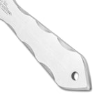 Gil Hibben Champion Throwing Knife Set With Sheath - Solid, One-Piece Stainless Steel Construction, Lanyard Hole - Length 11”